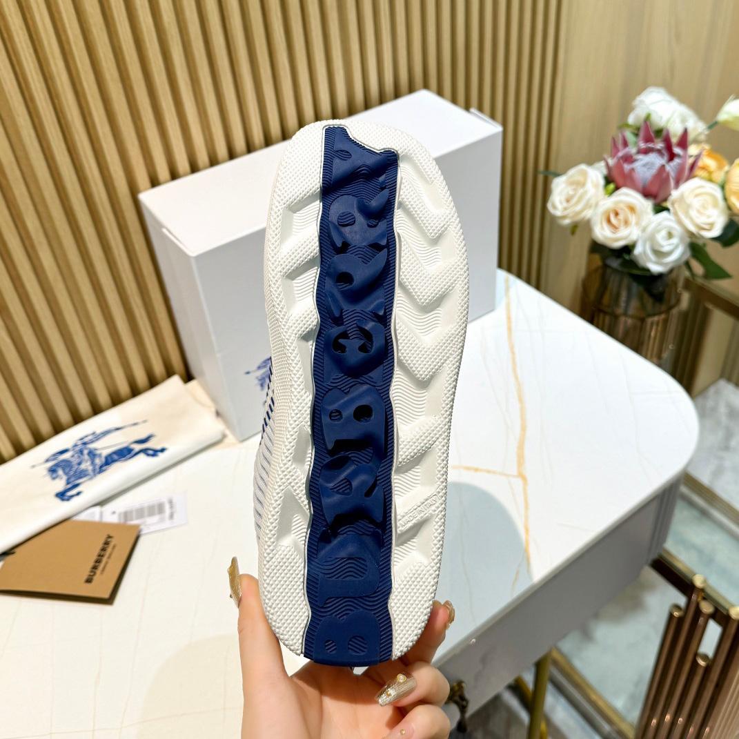 Burberry Check Knit Box Sneakers - DopestKickz