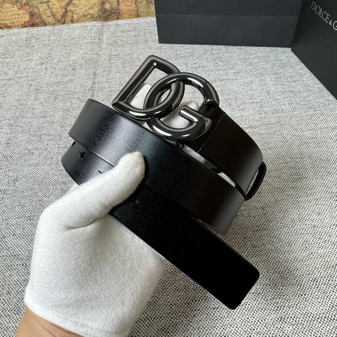 Dolce & Gabbana DG Logo-buckle Leather Belt   35mm - DopestKickz