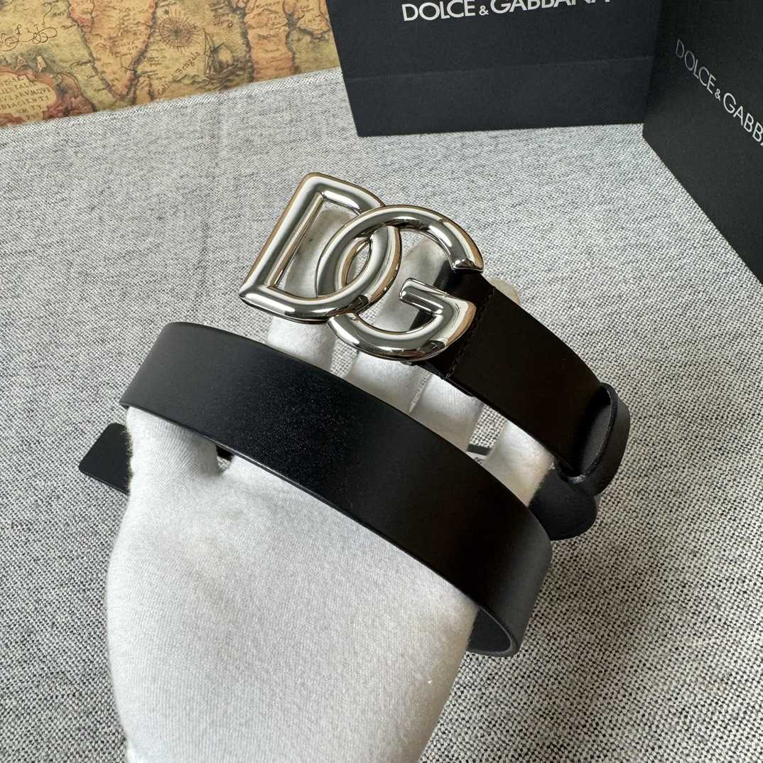 Dolce & Gabbana DG Logo-buckle Leather Belt   35mm - DopestKickz