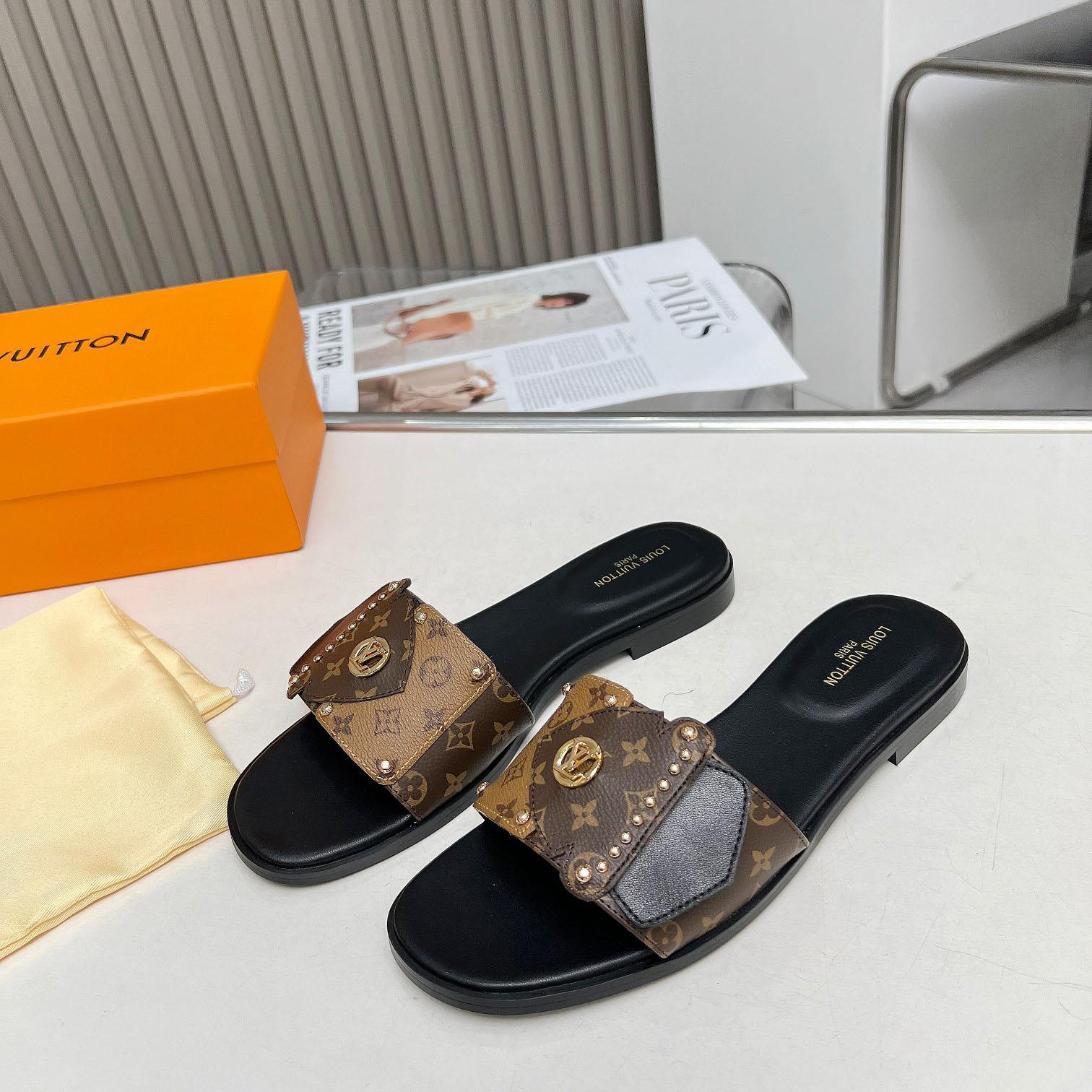 Louis Vuitton LV Frame Flat Mule   1ACXGE - DopestKickz
