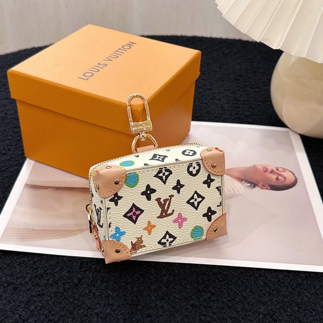 Louis Vuitton Monogram Craggy Trunk Key Holder and Bag Charm    - DopestKickz