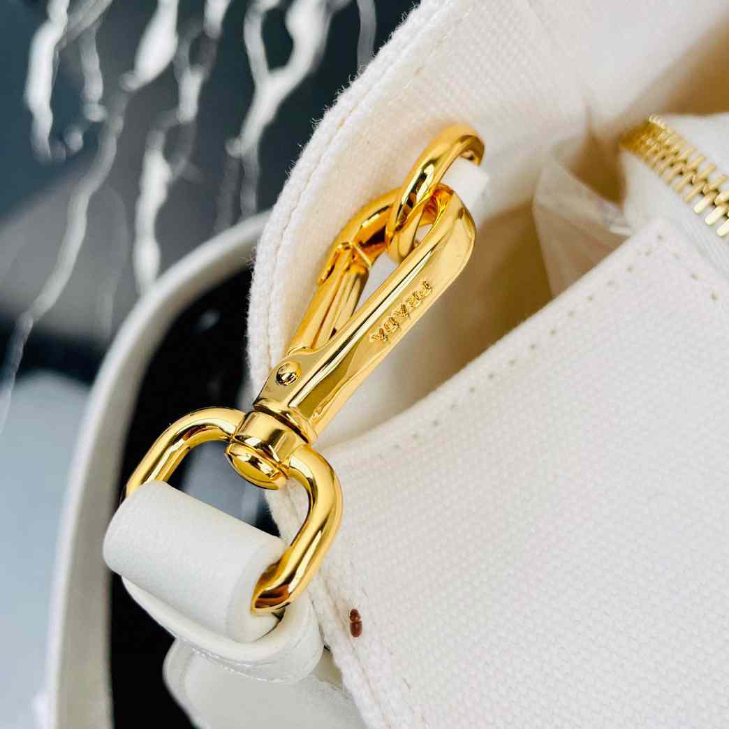 Prada Medium Wicker And Linen Blend Tote Bag (26-18-11.5cm) - DopestKickz