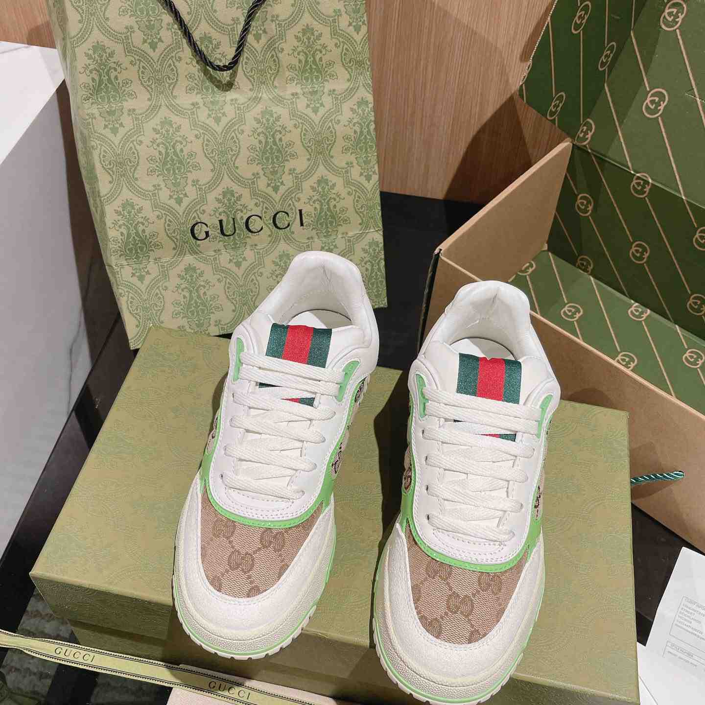 Gucci Re-Web Sneakers - DopestKickz