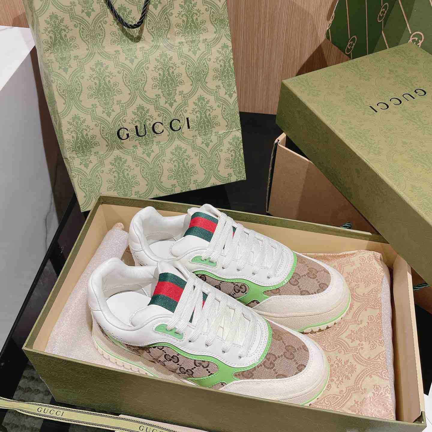 Gucci Re-Web Sneakers - DopestKickz