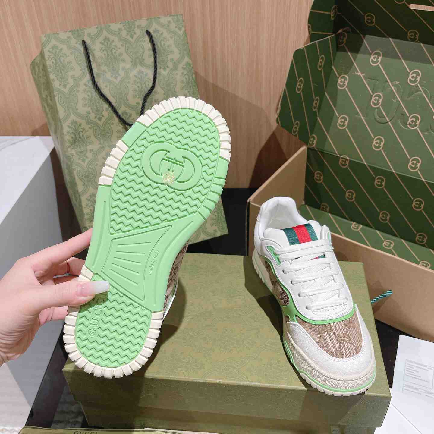 Gucci Re-Web Sneakers - DopestKickz