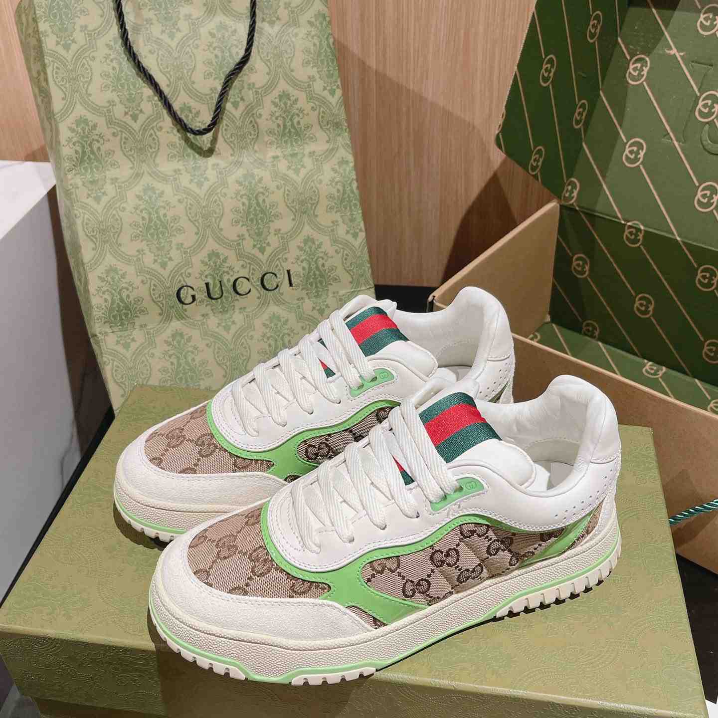 Gucci Re-Web Sneakers - DopestKickz