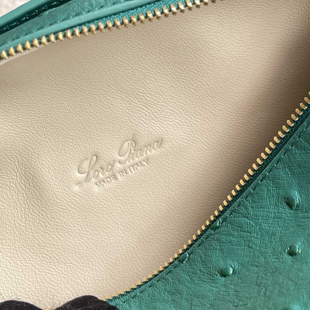 Loro Piana Extra Pocket L19 Ostrich Leather Pouch    (11-19-6.5cm) - DopestKickz