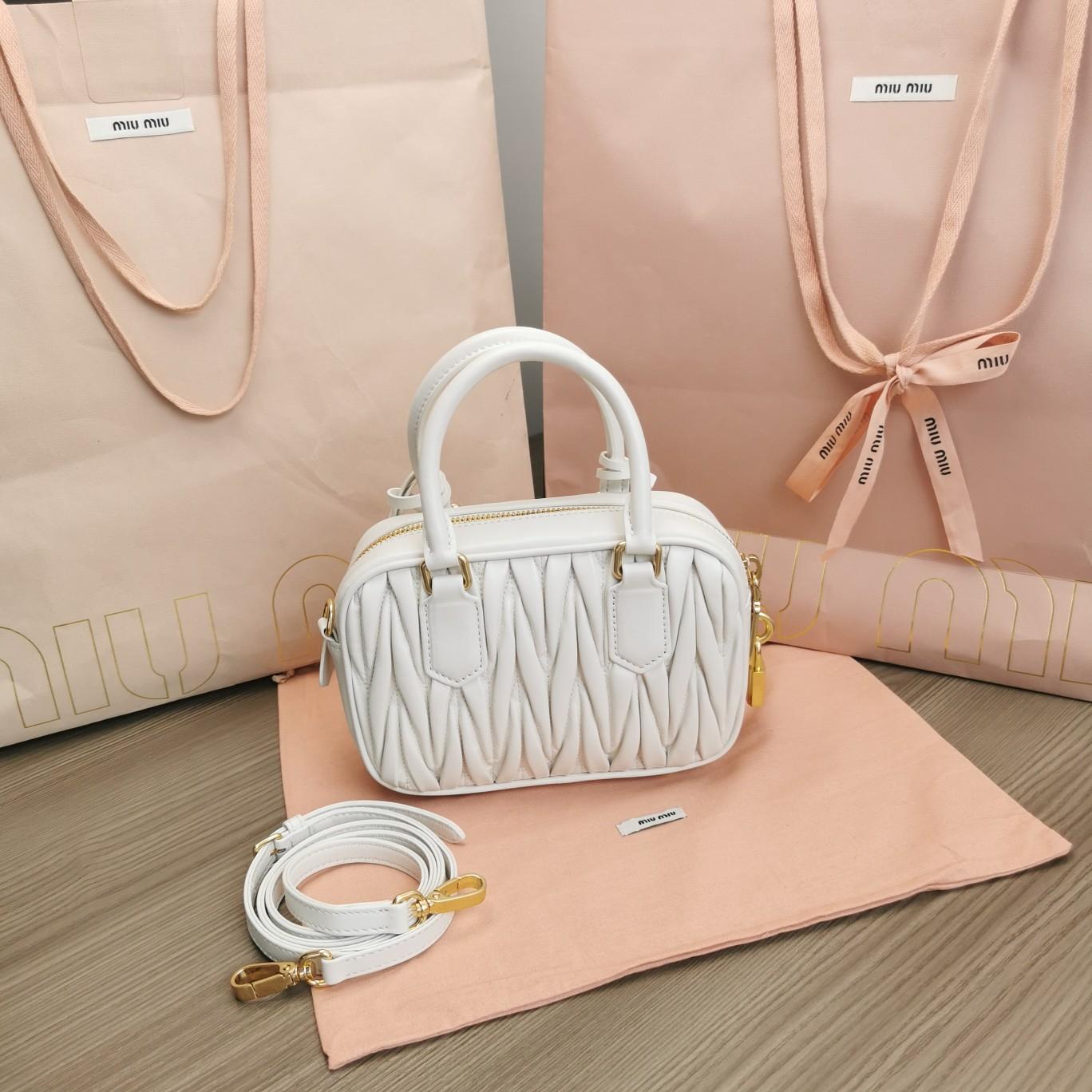 Miu Miu Arcadie Matelassé Nappa Leather Mini-bag - DopestKickz