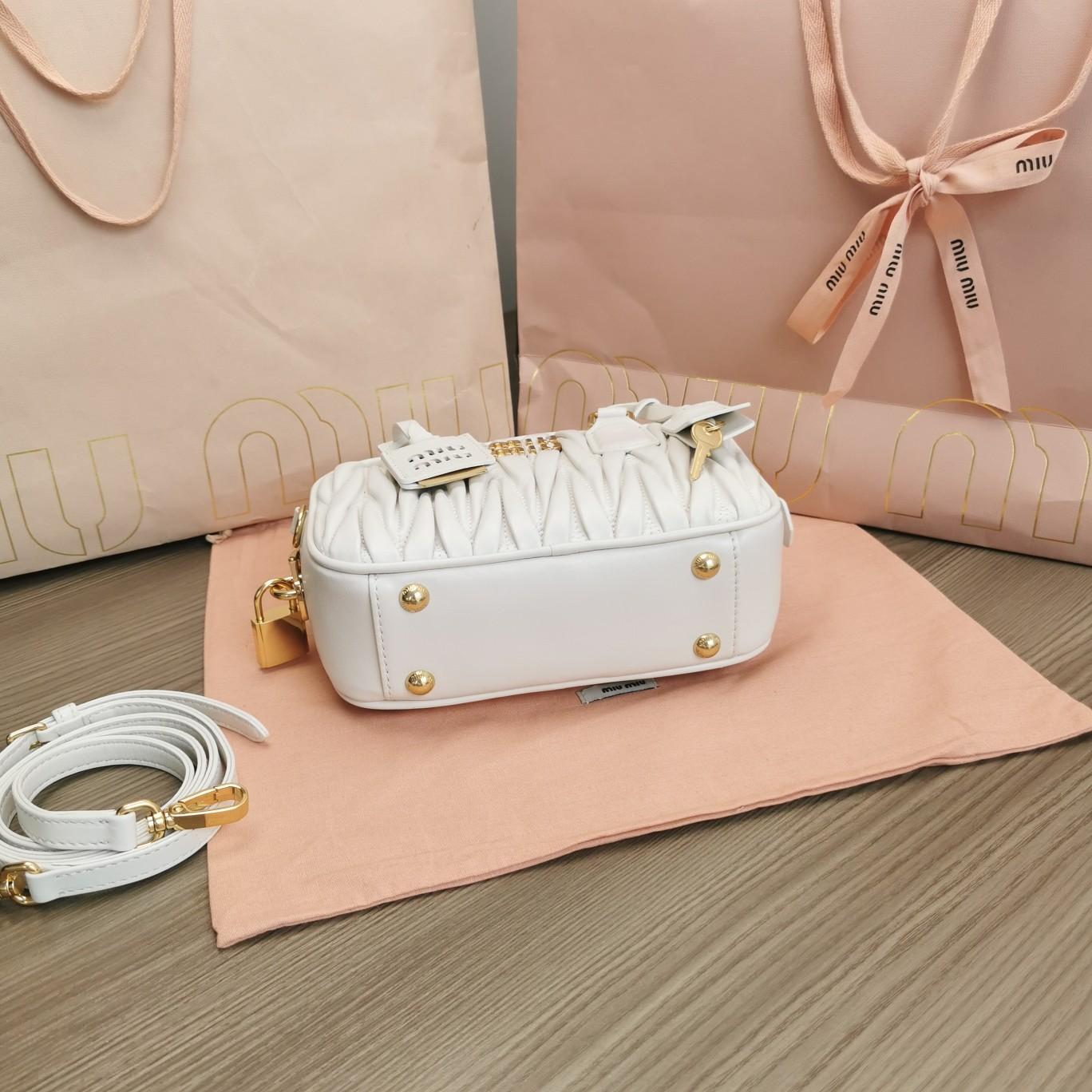 Miu Miu Arcadie Matelassé Nappa Leather Mini-bag - DopestKickz