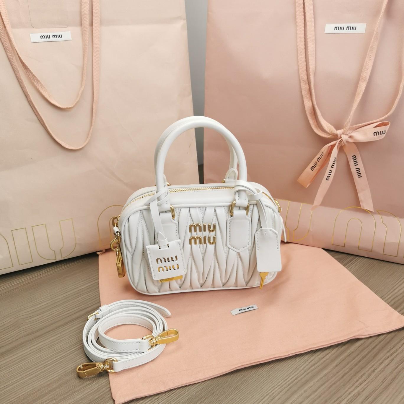 Miu Miu Arcadie Matelassé Nappa Leather Mini-bag - DopestKickz