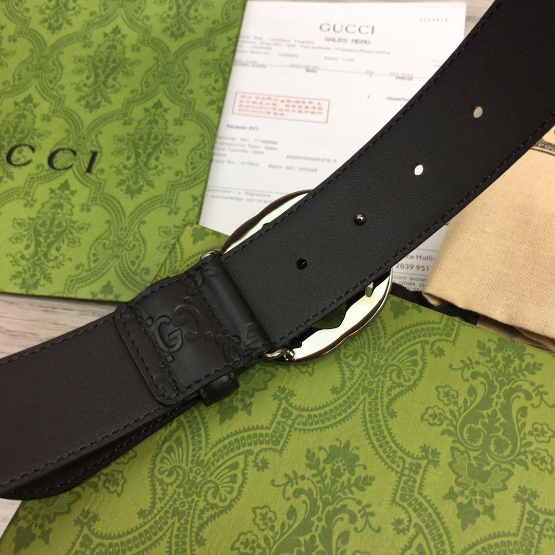 Gucci Leather Belt  40mm - DopestKickz