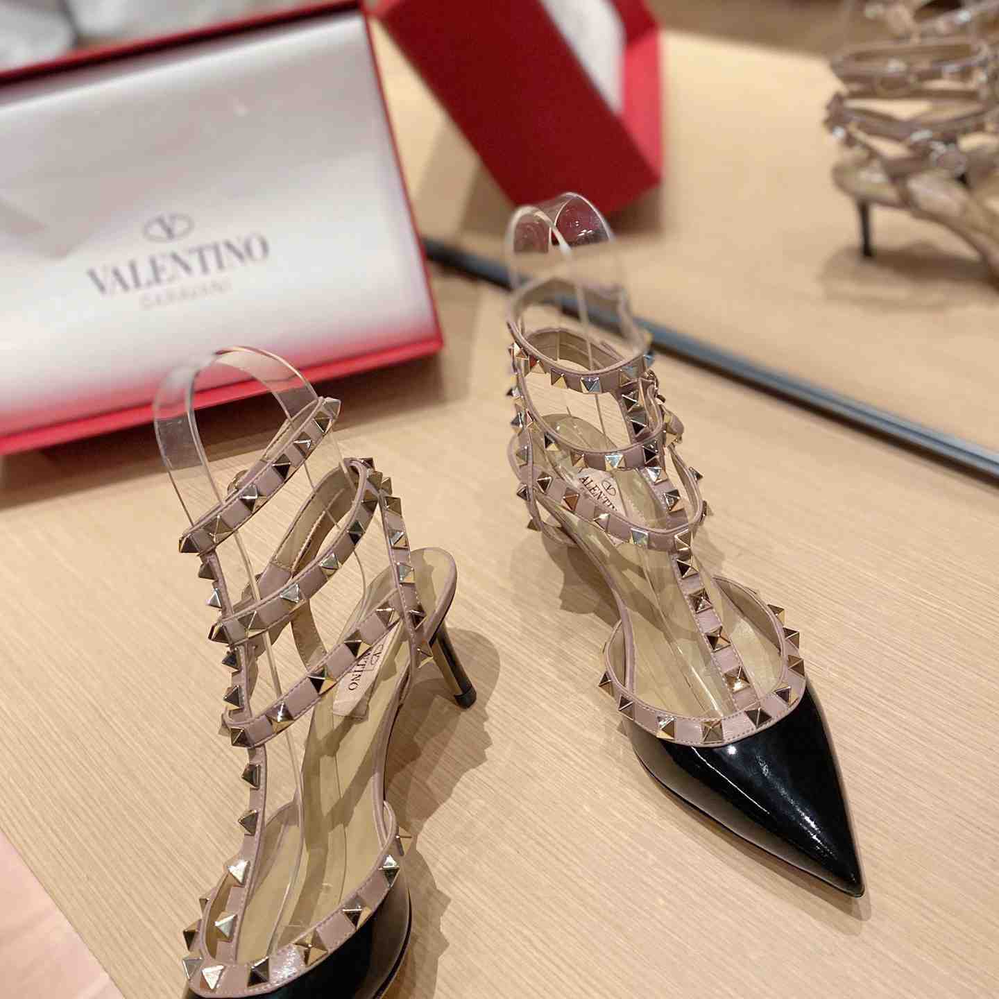 Valenti Garavani Rockstud 65mm Caged Pumps - DopestKickz