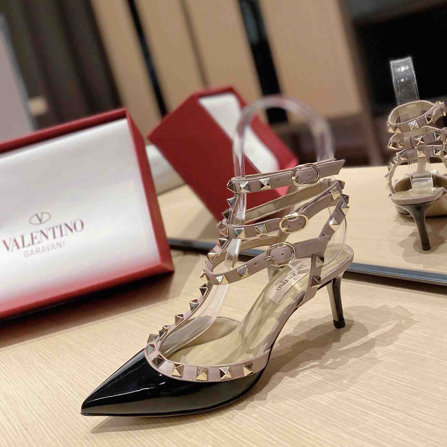 Valenti Garavani Rockstud 65mm Caged Pumps - DopestKickz