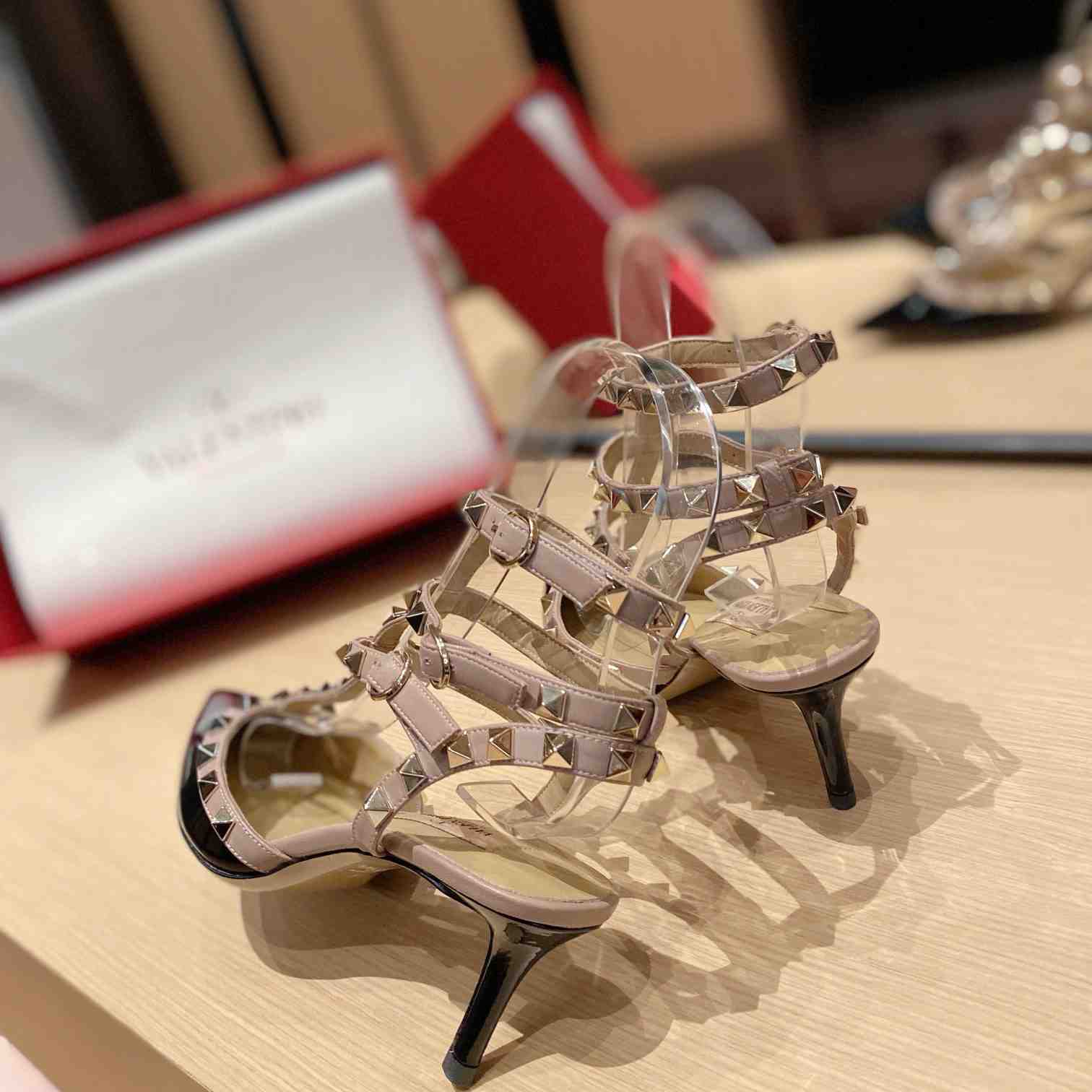 Valenti Garavani Rockstud 65mm Caged Pumps - DopestKickz