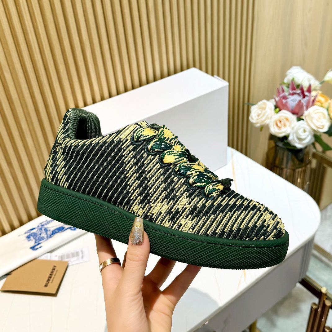 Burberry Check Knit Box Sneakers - DopestKickz