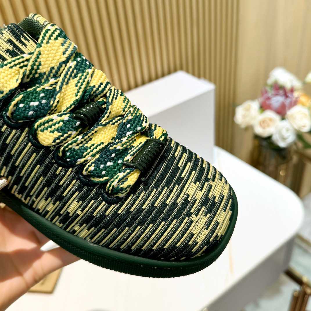 Burberry Check Knit Box Sneakers - DopestKickz