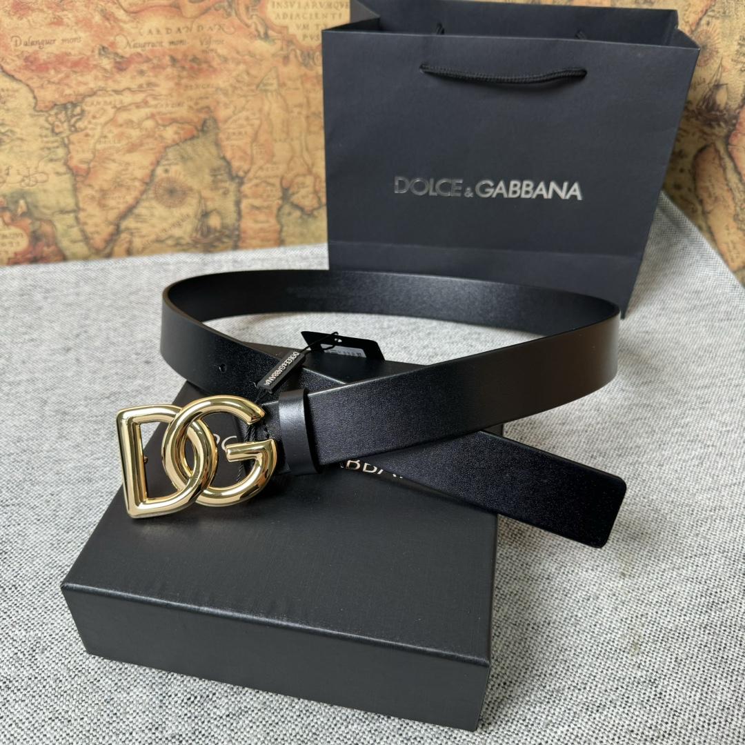Dolce & Gabbana DG Logo-buckle Leather Belt   35mm - DopestKickz