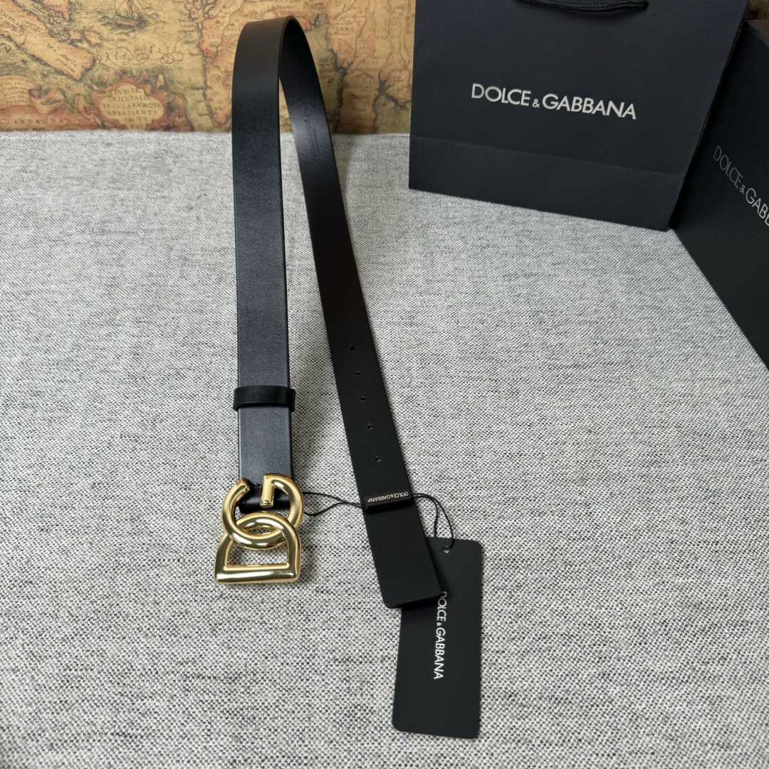 Dolce & Gabbana DG Logo-buckle Leather Belt   35mm - DopestKickz
