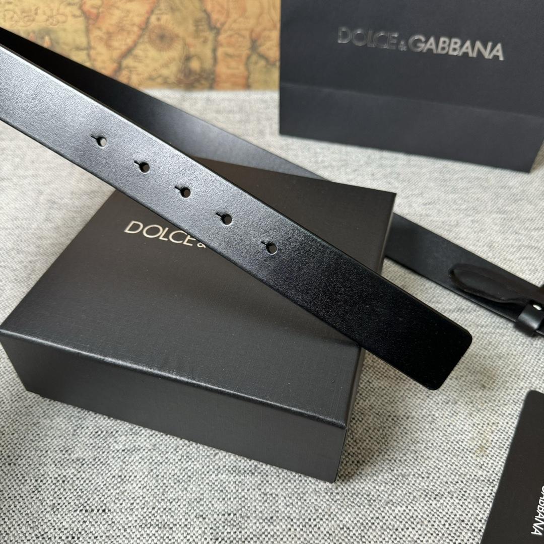 Dolce & Gabbana DG Logo-buckle Leather Belt   35mm - DopestKickz