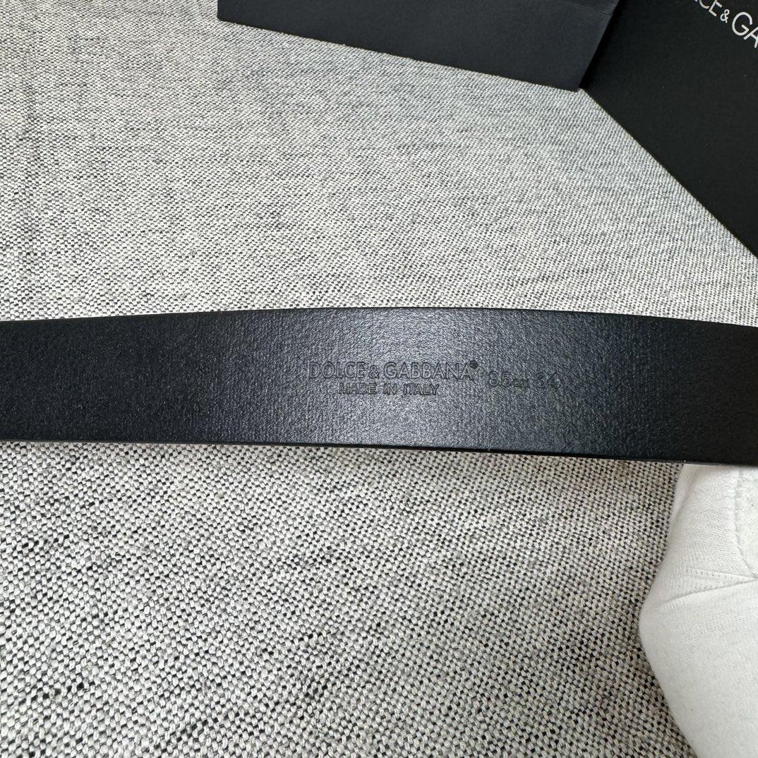 Dolce & Gabbana DG Logo-buckle Leather Belt   35mm - DopestKickz