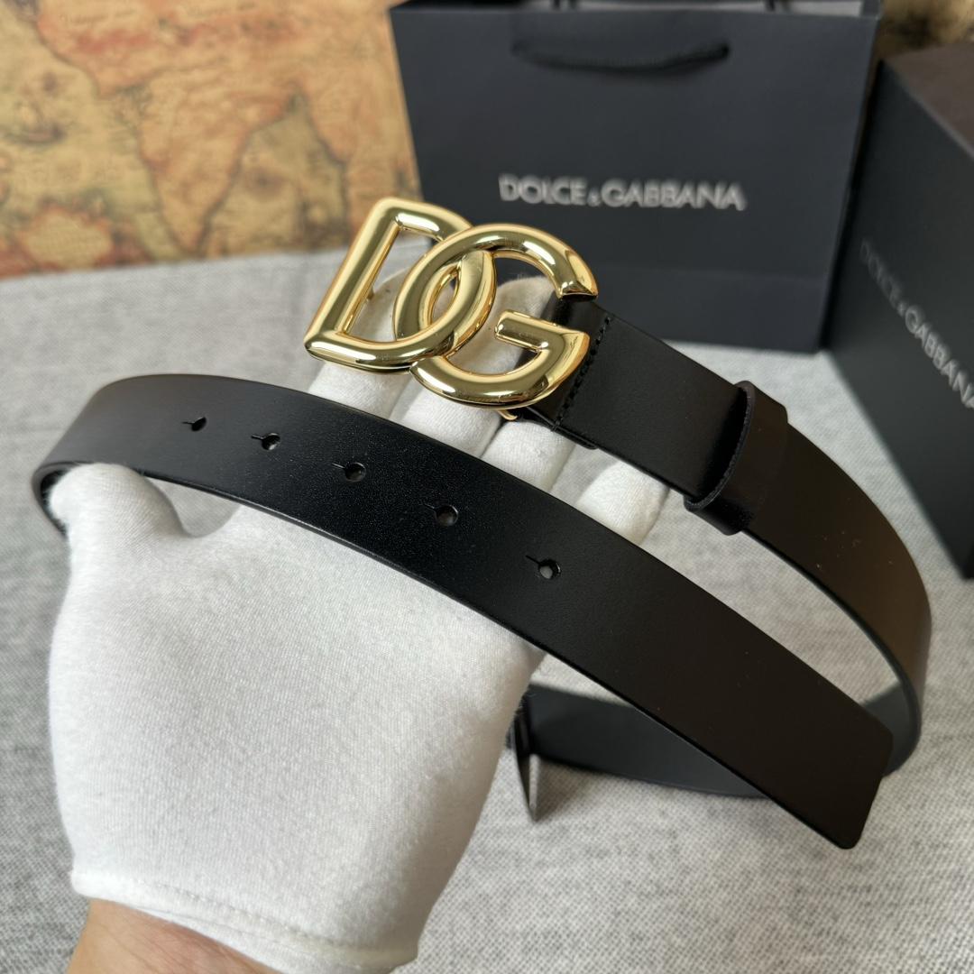 Dolce & Gabbana DG Logo-buckle Leather Belt   35mm - DopestKickz