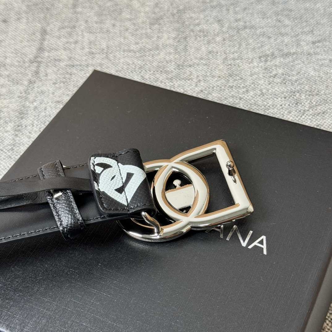 Dolce & Gabbana Logo-Printed Buckled Belt - DopestKickz