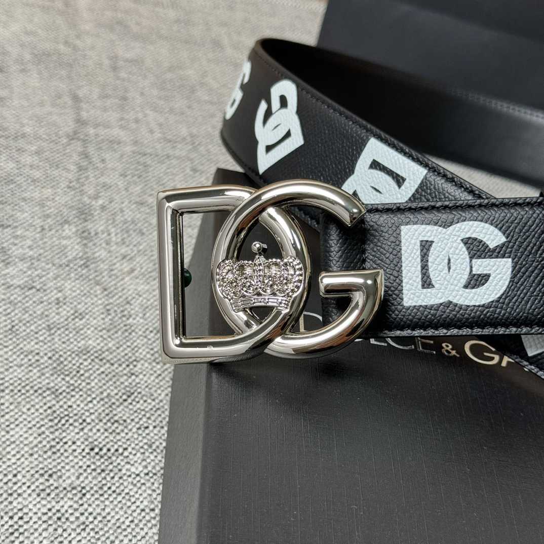 Dolce & Gabbana Logo-Printed Buckled Belt - DopestKickz