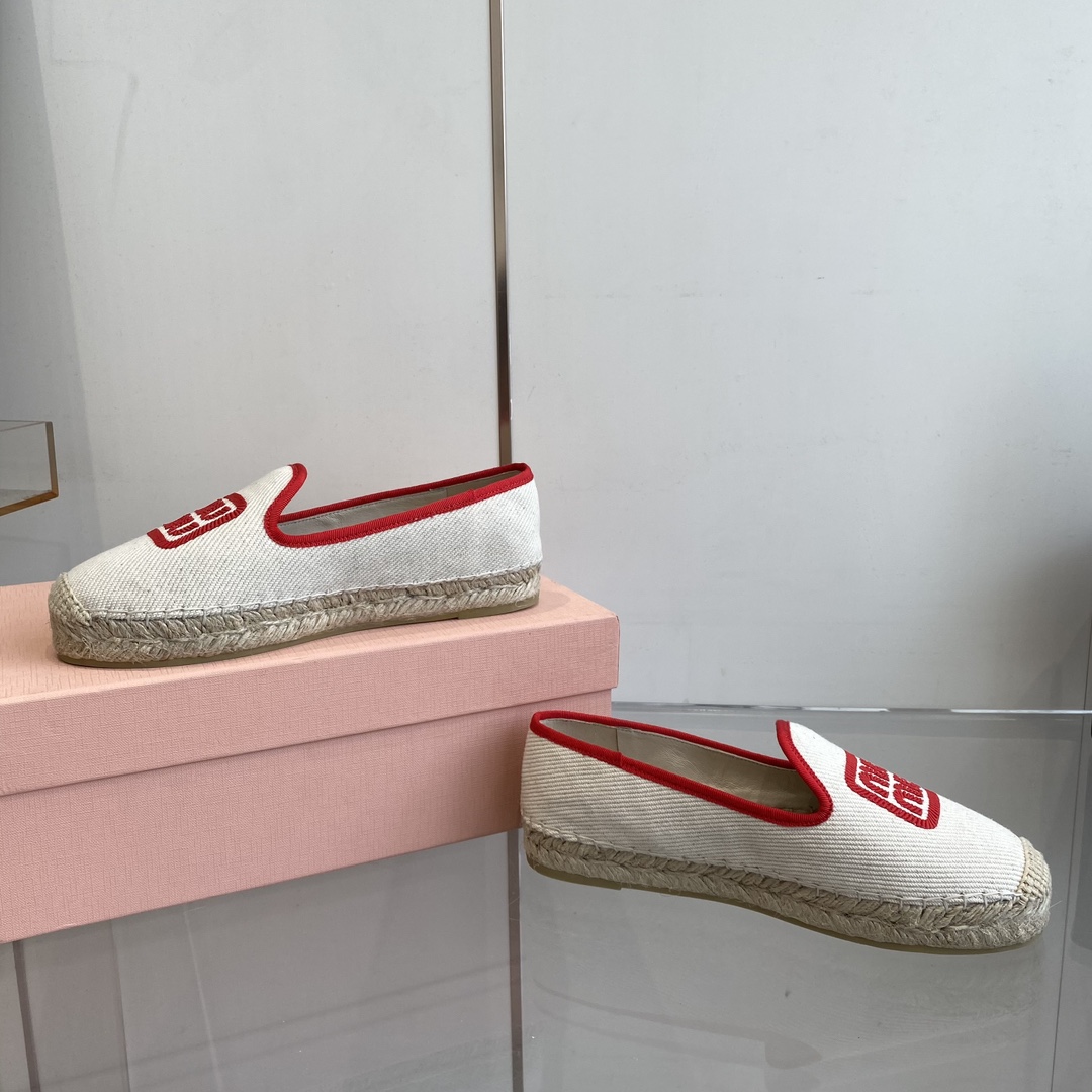 Miu Miu Cotton Drill Espadrilles - DopestKickz