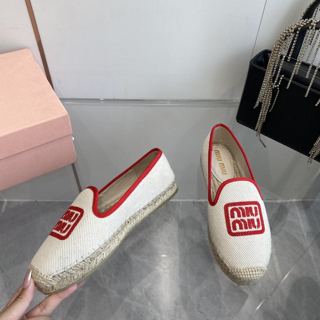 Miu Miu Cotton Drill Espadrilles - DopestKickz