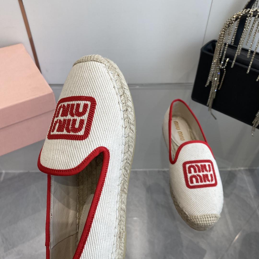 Miu Miu Cotton Drill Espadrilles - DopestKickz