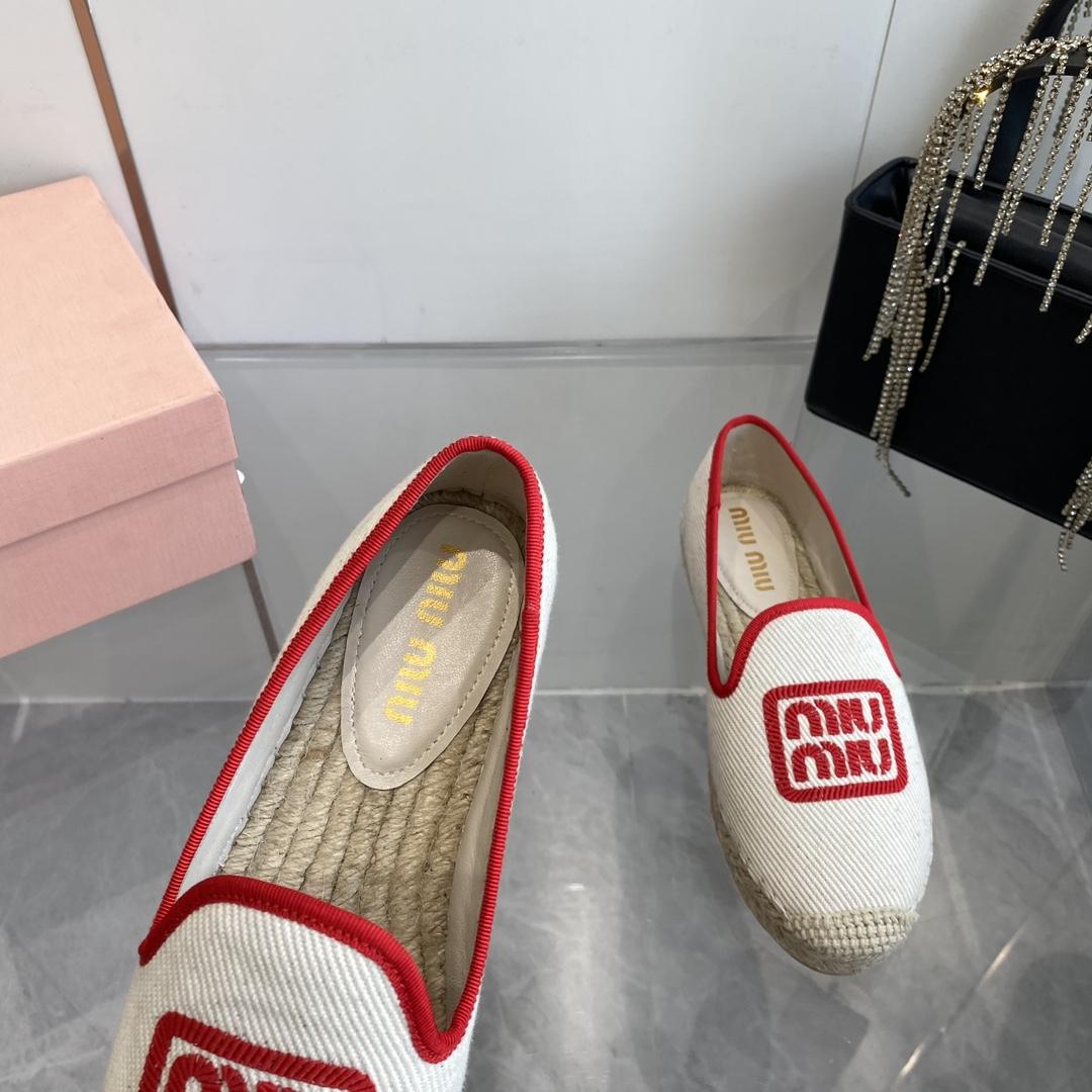Miu Miu Cotton Drill Espadrilles - DopestKickz