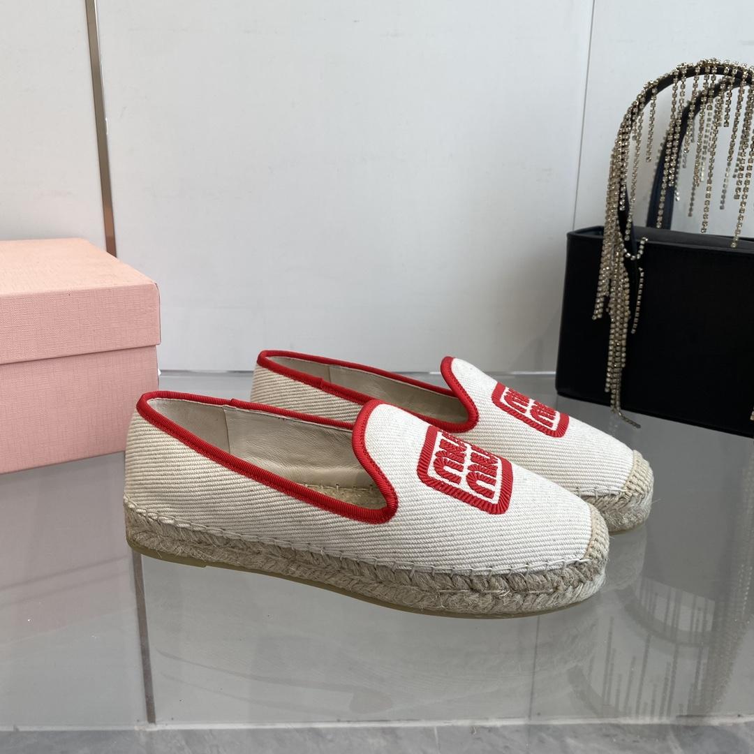 Miu Miu Cotton Drill Espadrilles - DopestKickz