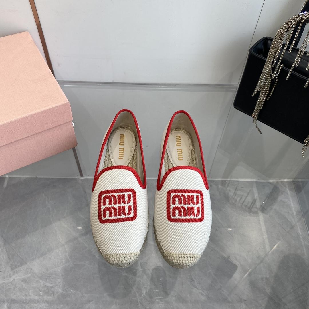 Miu Miu Cotton Drill Espadrilles - DopestKickz