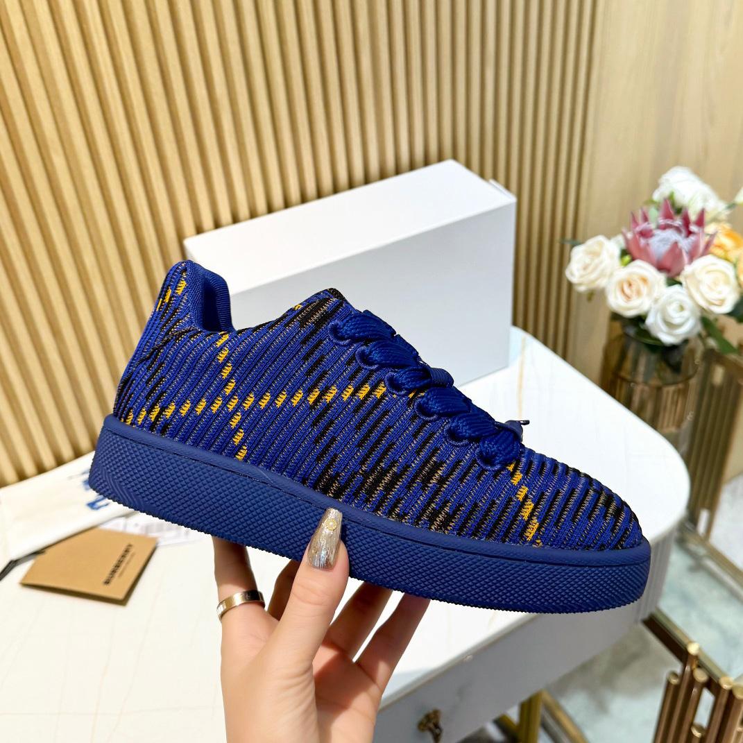 Burberry Check Knit Box Sneakers - DopestKickz