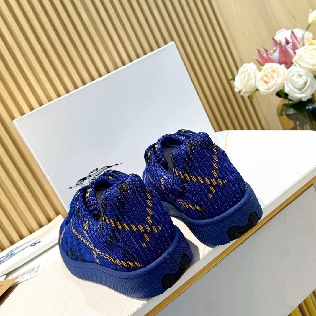 Burberry Check Knit Box Sneakers - DopestKickz