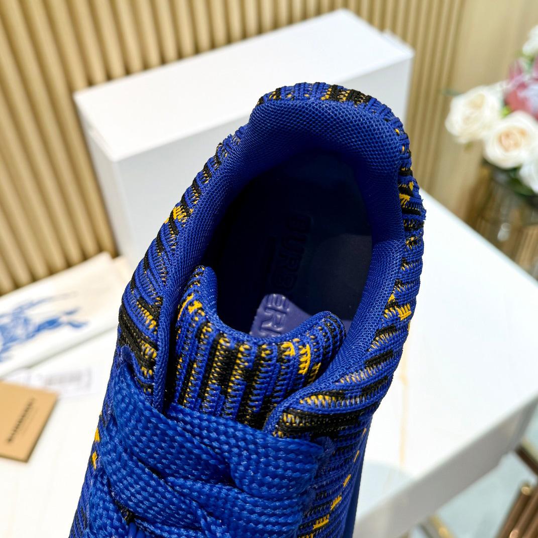 Burberry Check Knit Box Sneakers - DopestKickz