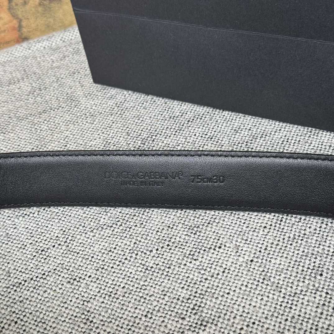 Dolce & Gabbana KiM Dolce & Gabbana Leopard-print Glossy Calfskin Belt With DG Logo - DopestKickz