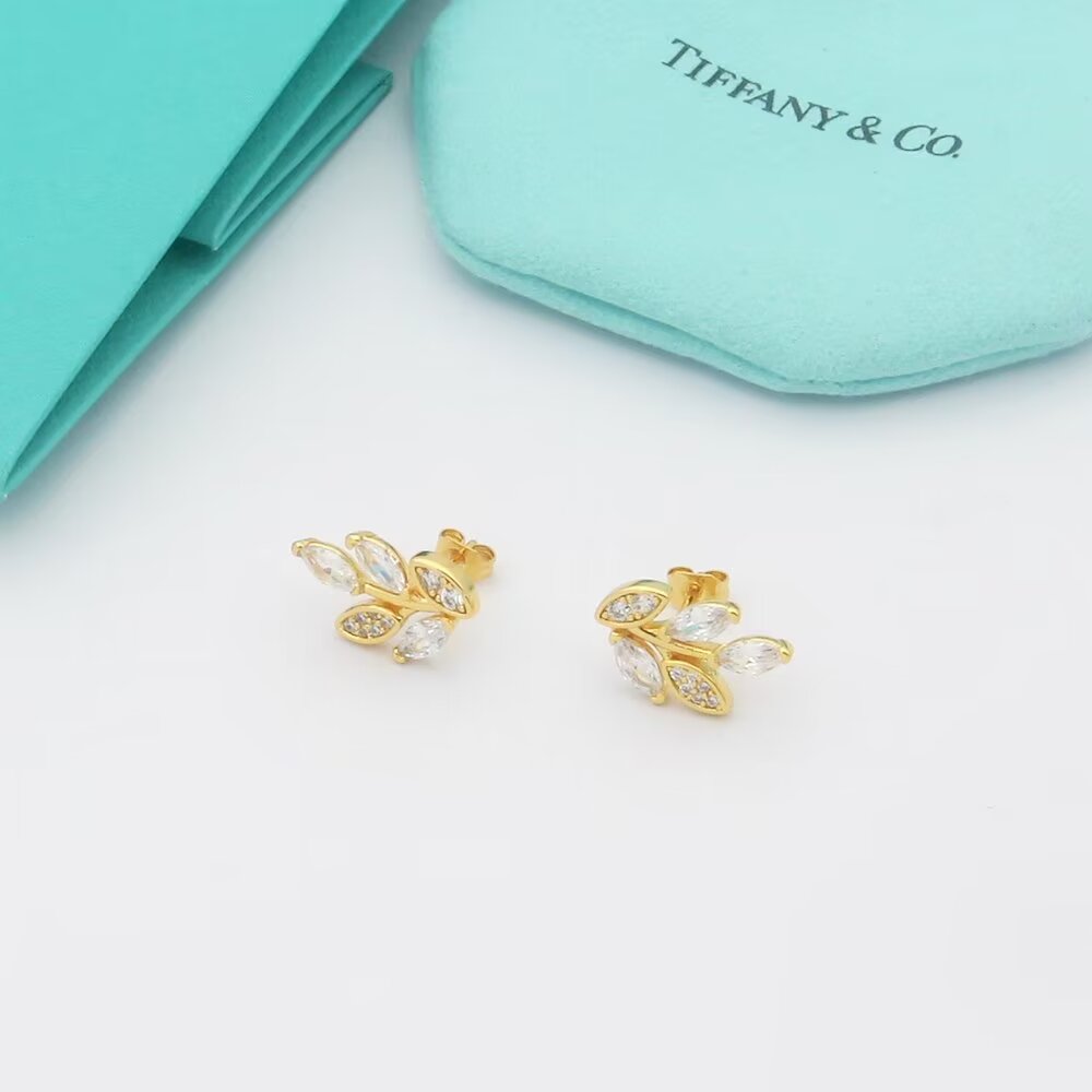Tiffany & Co. Diamond Vine Earrings - DopestKickz