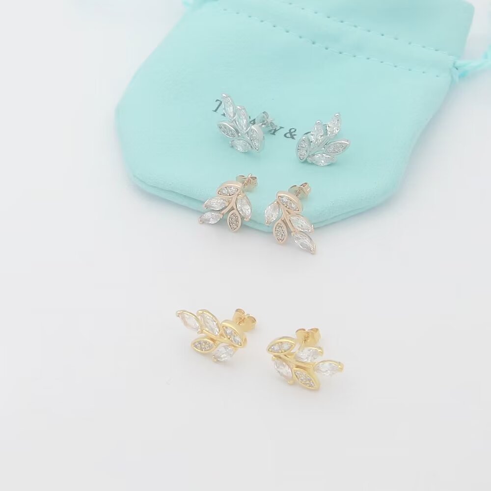 Tiffany & Co. Diamond Vine Earrings - DopestKickz