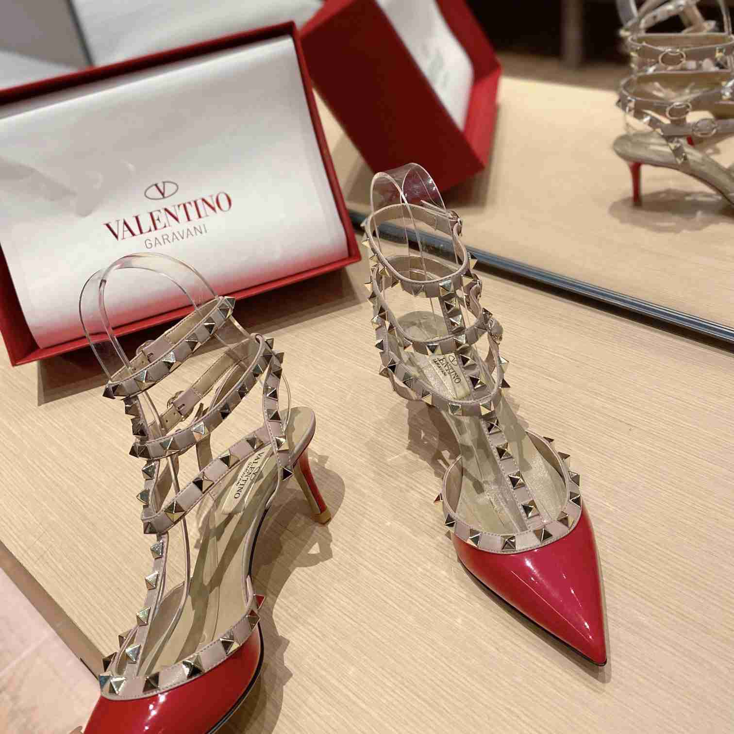 Valenti Garavani Rockstud 65mm Caged Pumps - DopestKickz