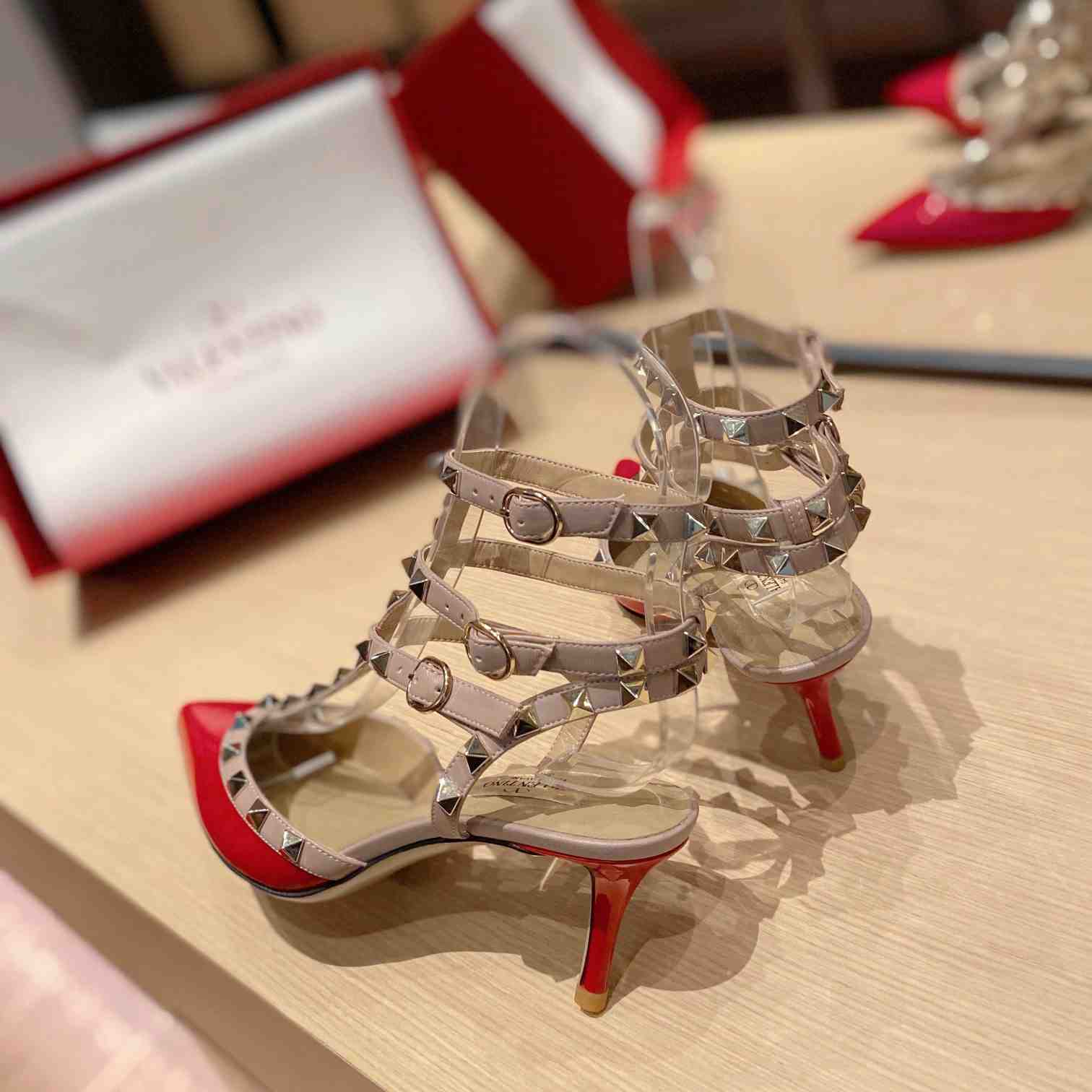 Valenti Garavani Rockstud 65mm Caged Pumps - DopestKickz