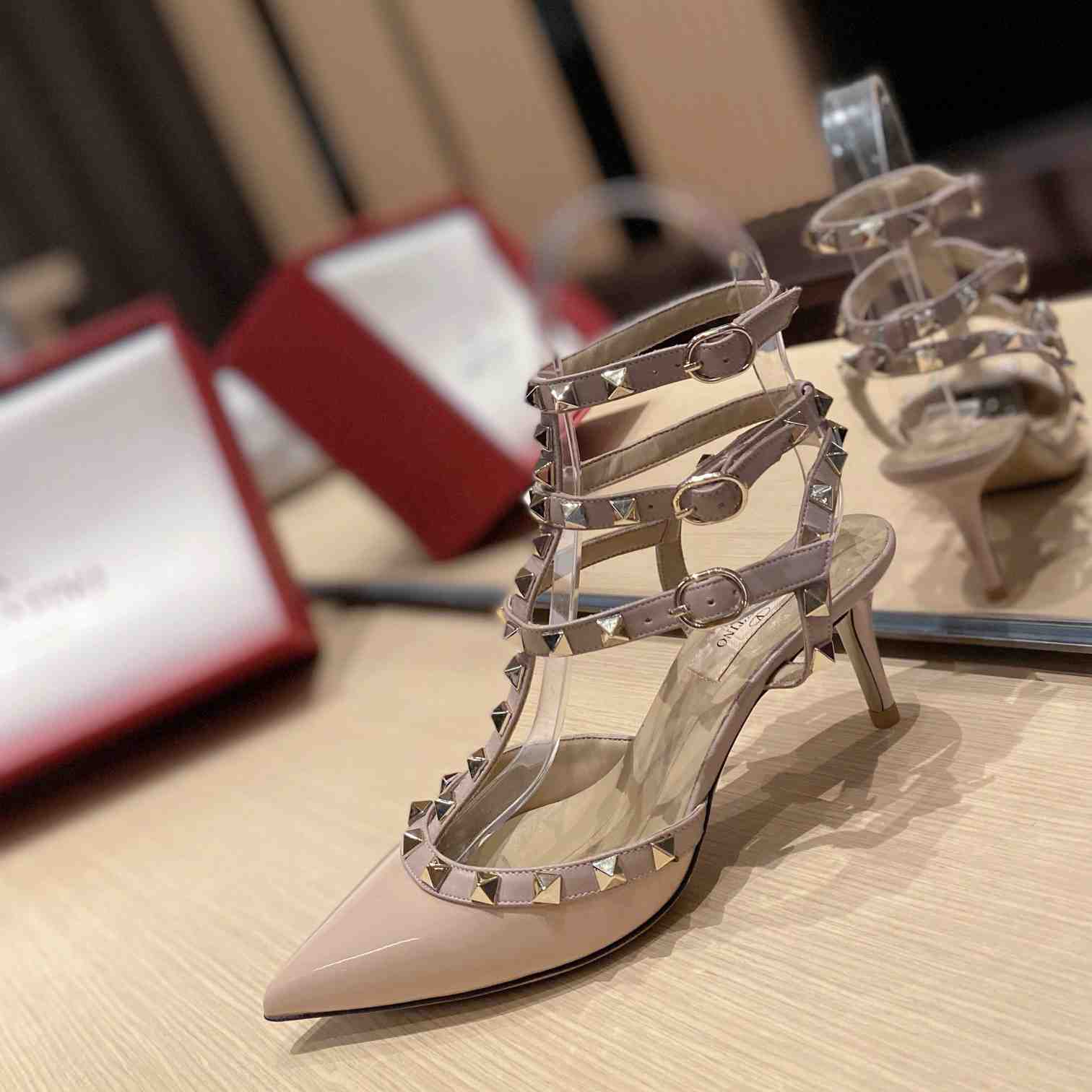 Valenti Garavani Rockstud 65mm Caged Pumps - DopestKickz