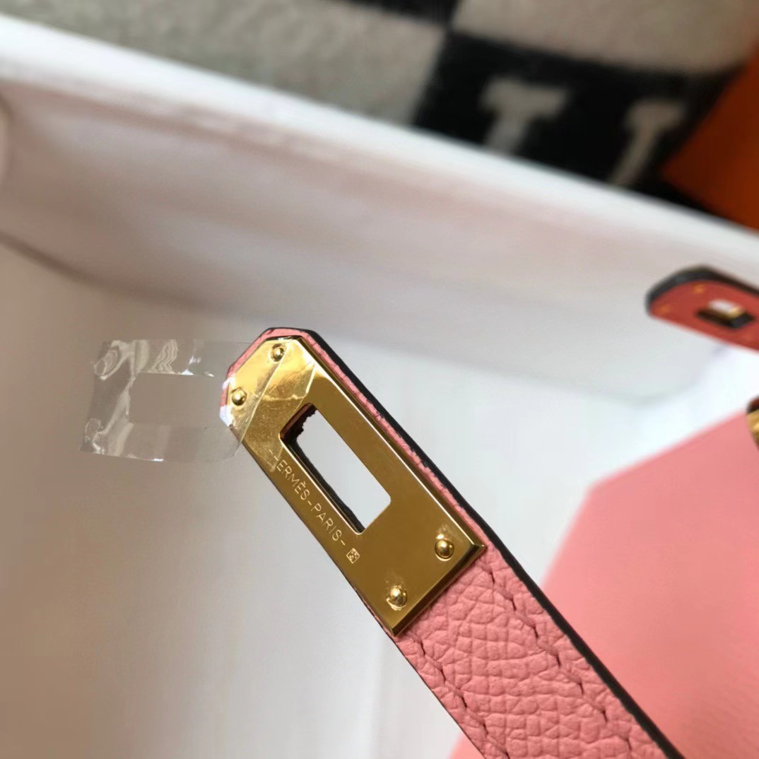 Hermes HM Kelly Mini 20 pink Epsom Gold Hardware （19-13-6.5cm） - DopestKickz