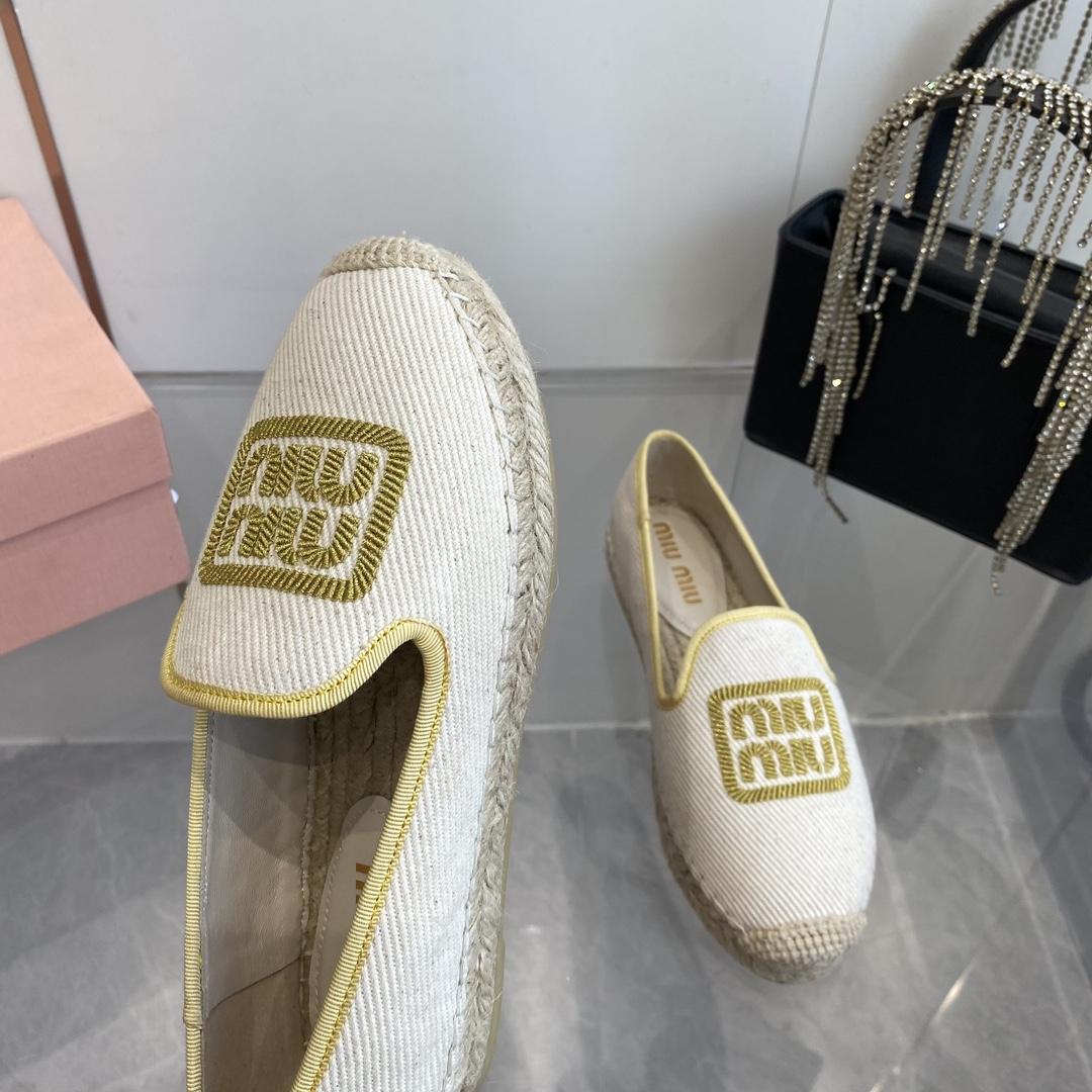 Miu Miu Cotton Drill Espadrilles - DopestKickz