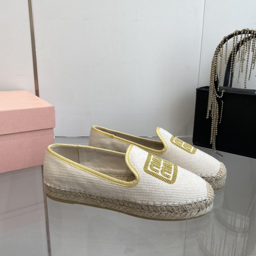 Miu Miu Cotton Drill Espadrilles - DopestKickz
