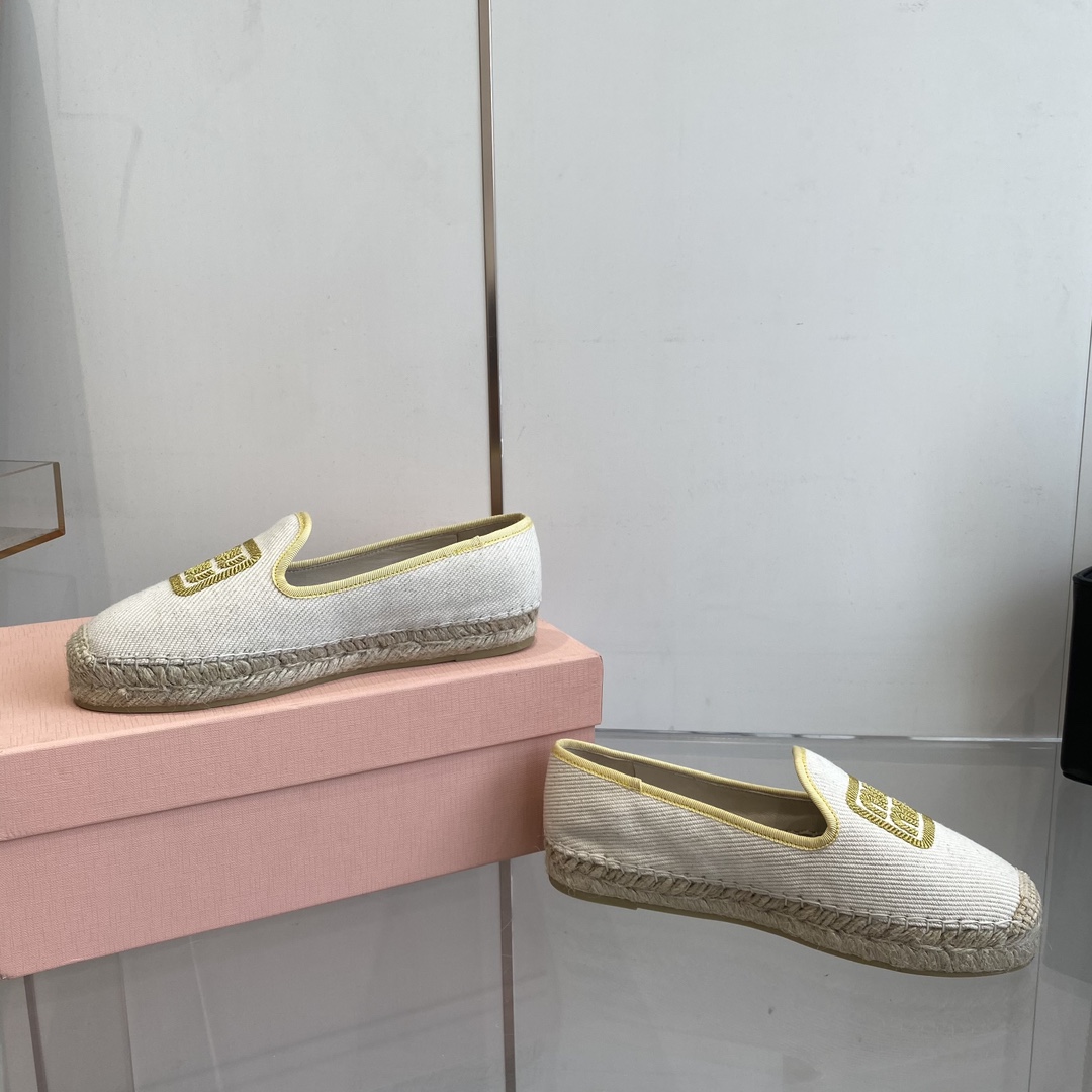 Miu Miu Cotton Drill Espadrilles - DopestKickz