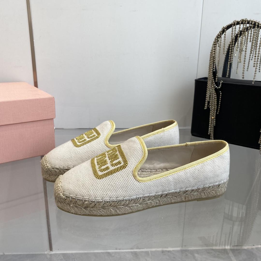 Miu Miu Cotton Drill Espadrilles - DopestKickz