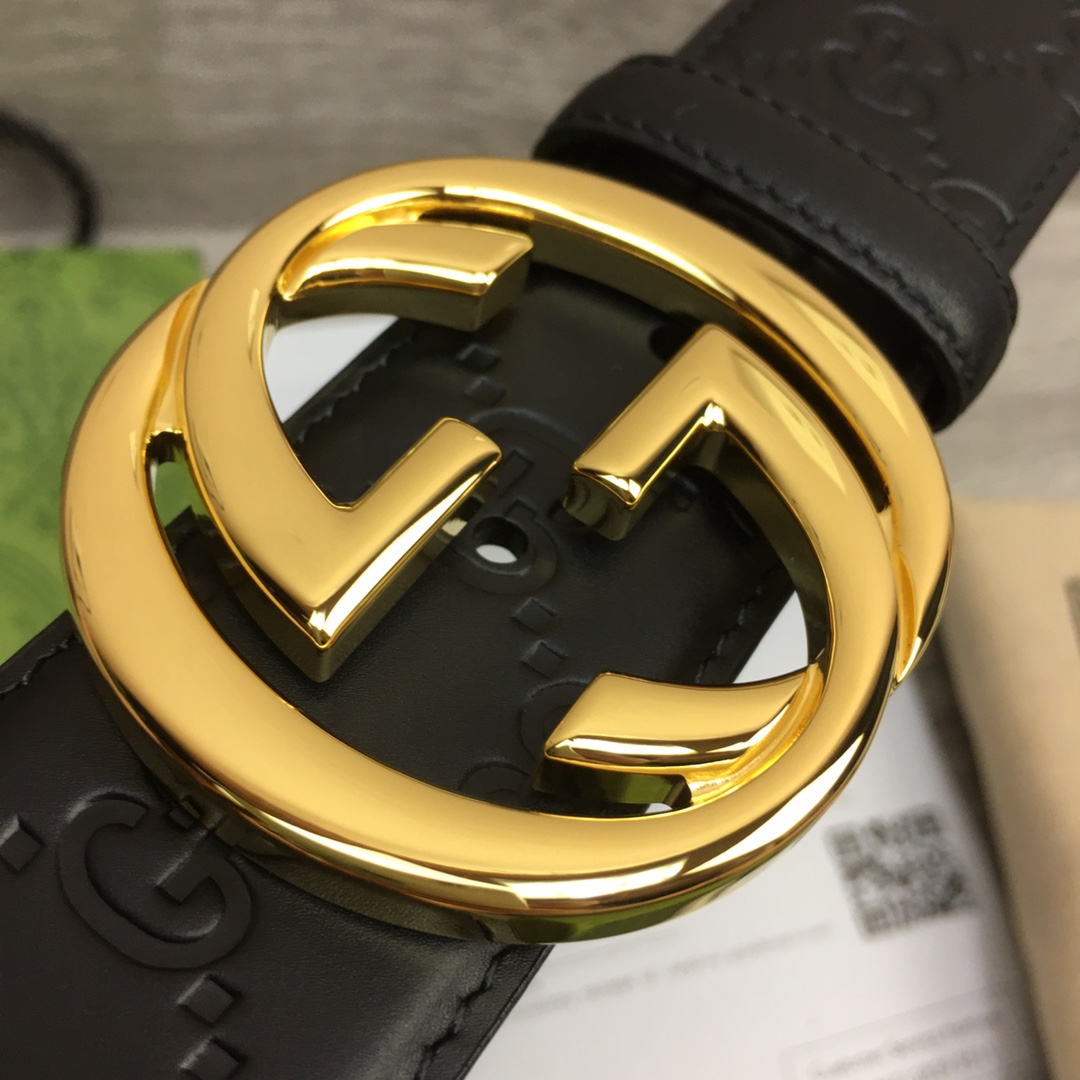 Gucci Leather Belt  40mm - DopestKickz