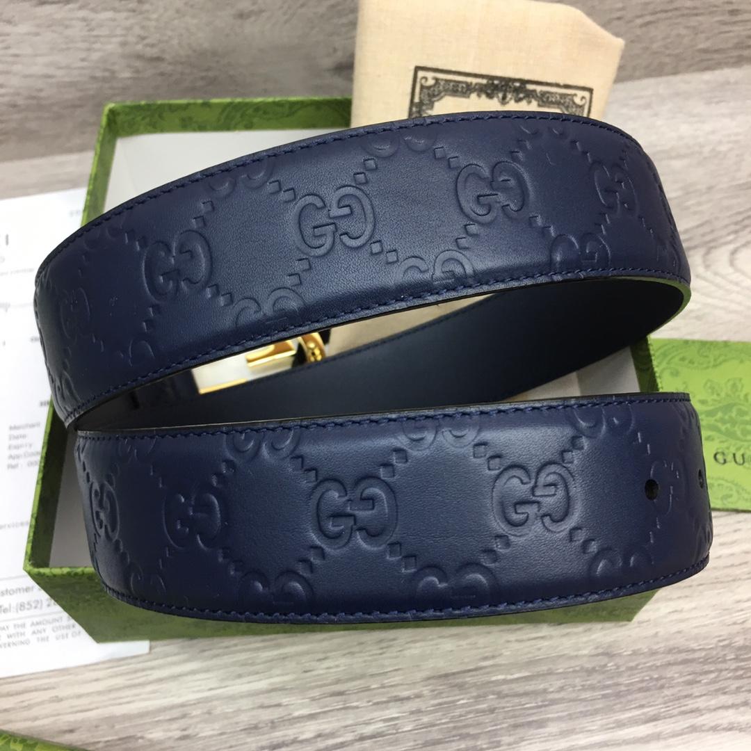 Gucci Leather Belt  40mm - DopestKickz