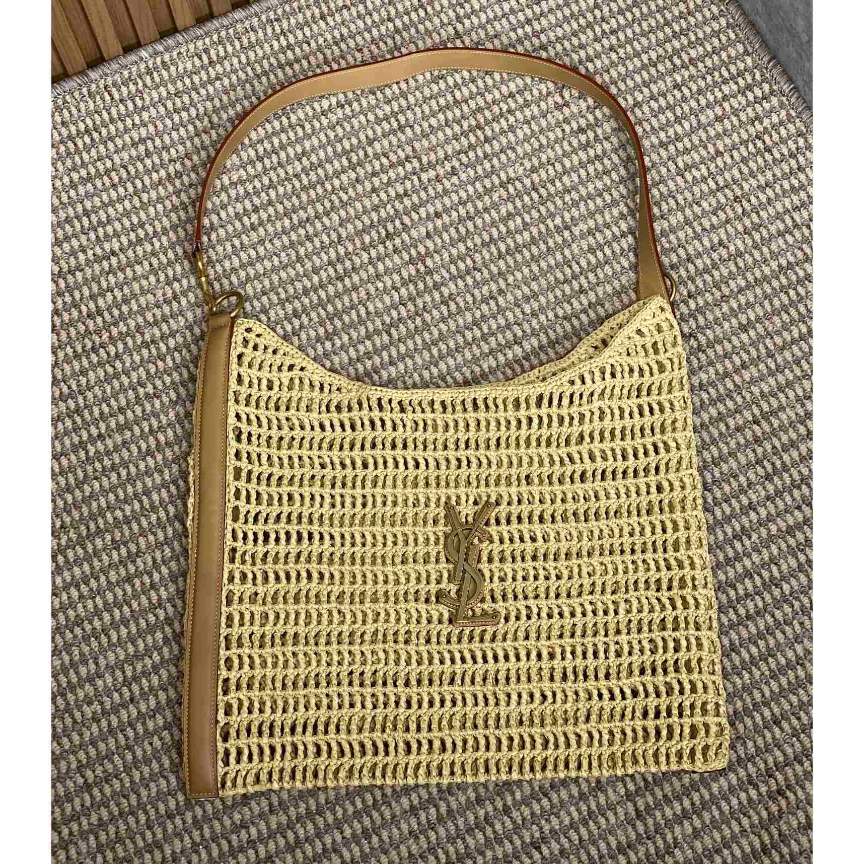 Saint Laurent Oxalis Bag In Raffia Macrame - DopestKickz